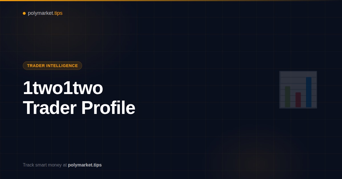 1two1two Polymarket trader profile and strategy analysis