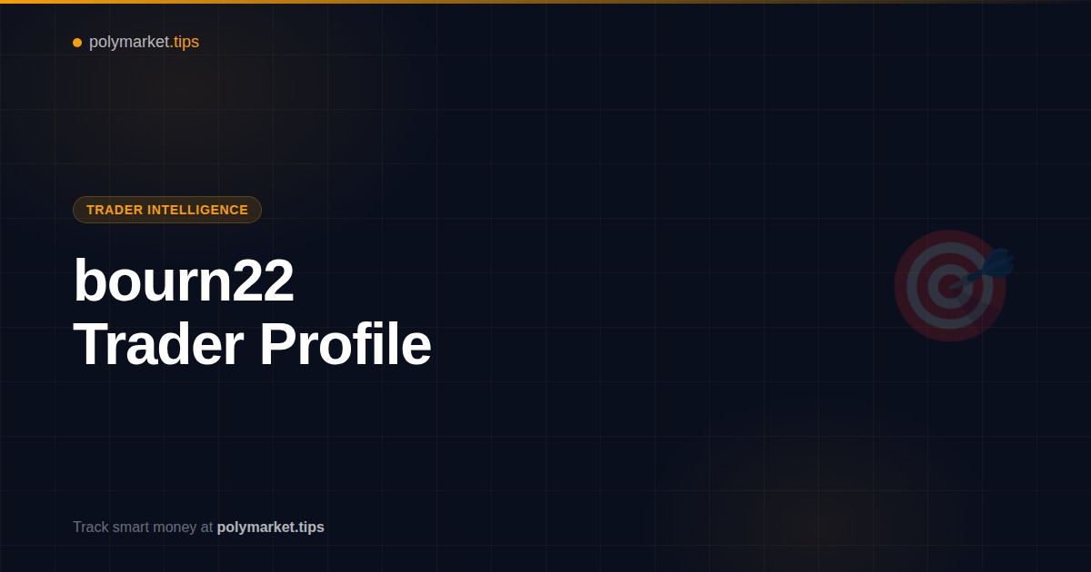 bourn22 Polymarket trader profile and strategy analysis