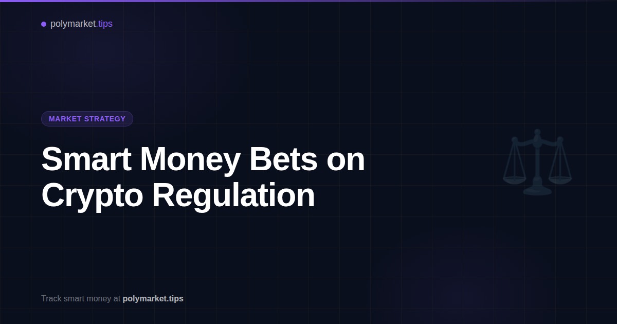 Polymarket smart money positioning on Clarity Act crypto regulation bill