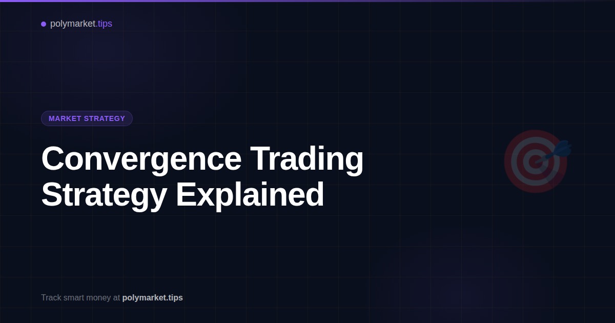 Convergence trading strategy diagram showing multiple traders aligning on Polymarket