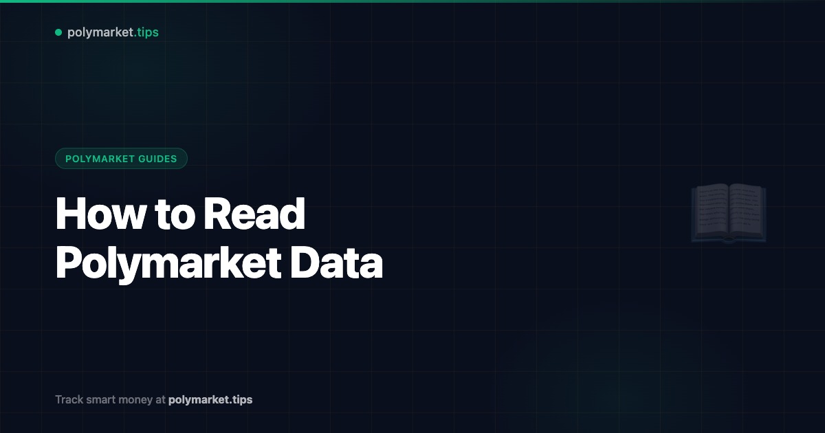 How to read Polymarket data — complete guide