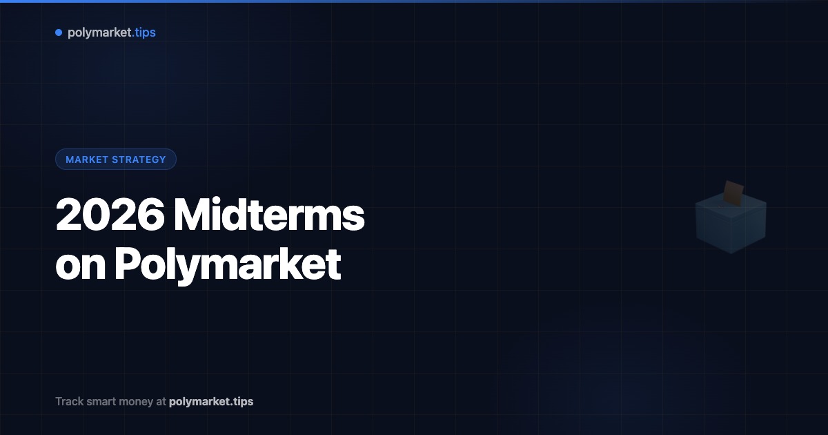 Polymarket 2026 midterm election prediction markets showing Senate and House odds