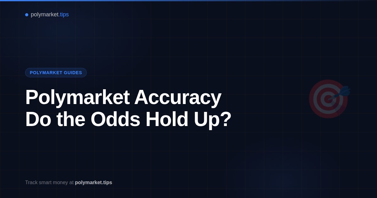 Target icon representing Polymarket prediction accuracy and calibration