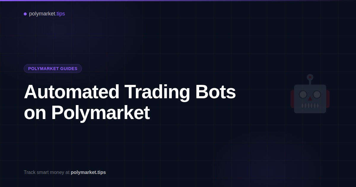 Algorithmic trading systems and automated bots operating on Polymarket prediction markets