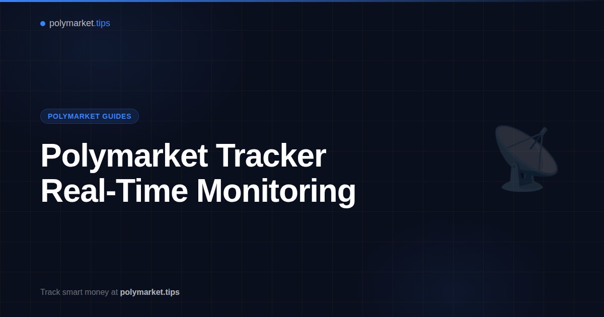 Guide to tracking Polymarket prediction markets and following smart money in real time