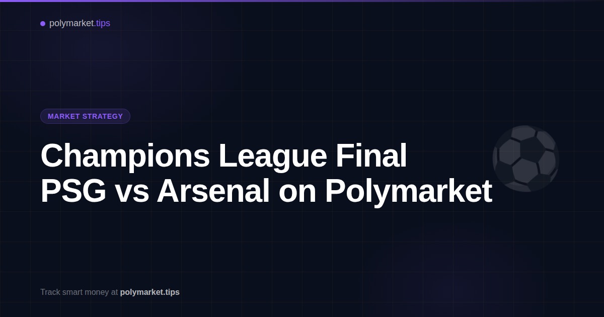 Polymarket Champions League Final 2026 prediction market analysis