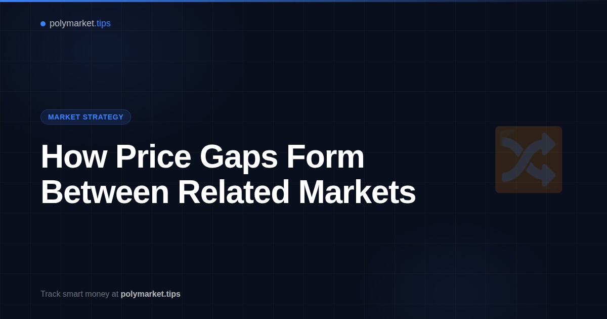 Diagram showing price relationships between interconnected prediction markets