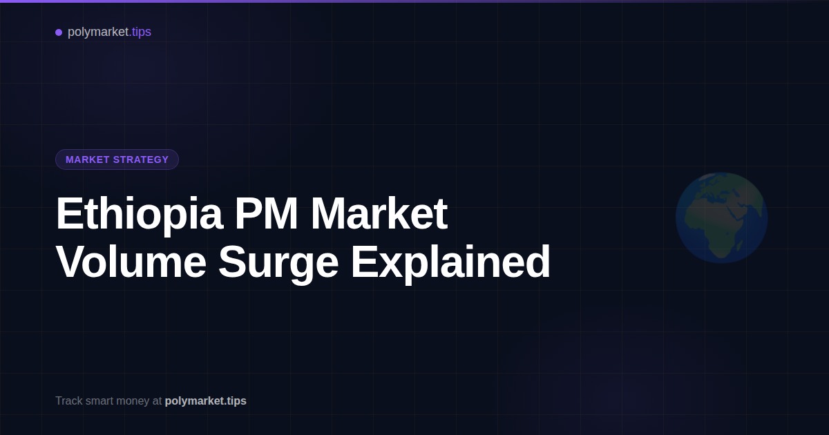 Analysis of Polymarket Ethiopia Prime Minister prediction market odds