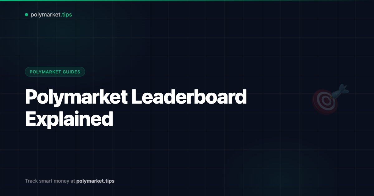 Polymarket leaderboard explained — polymarket.tips guide