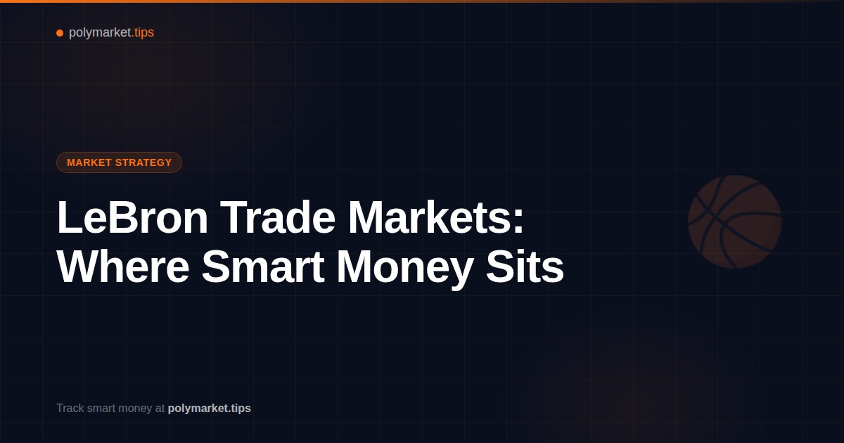 Basketball icon representing LeBron James trade prediction market analysis