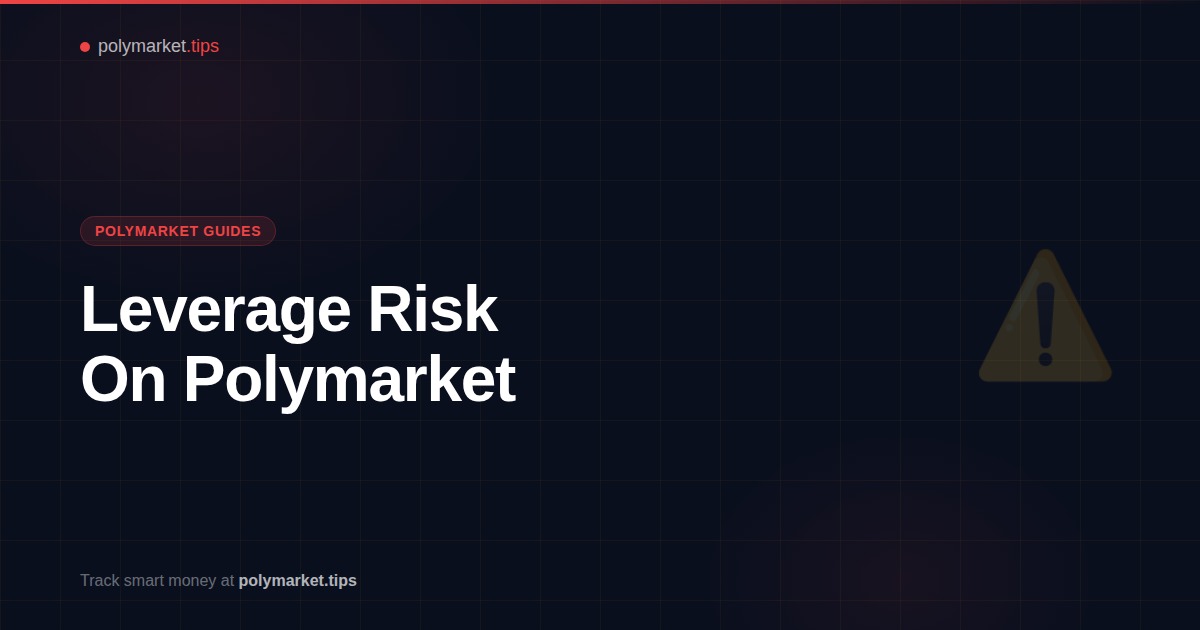 Warning icon representing leverage and liquidation risk on Polymarket prediction markets
