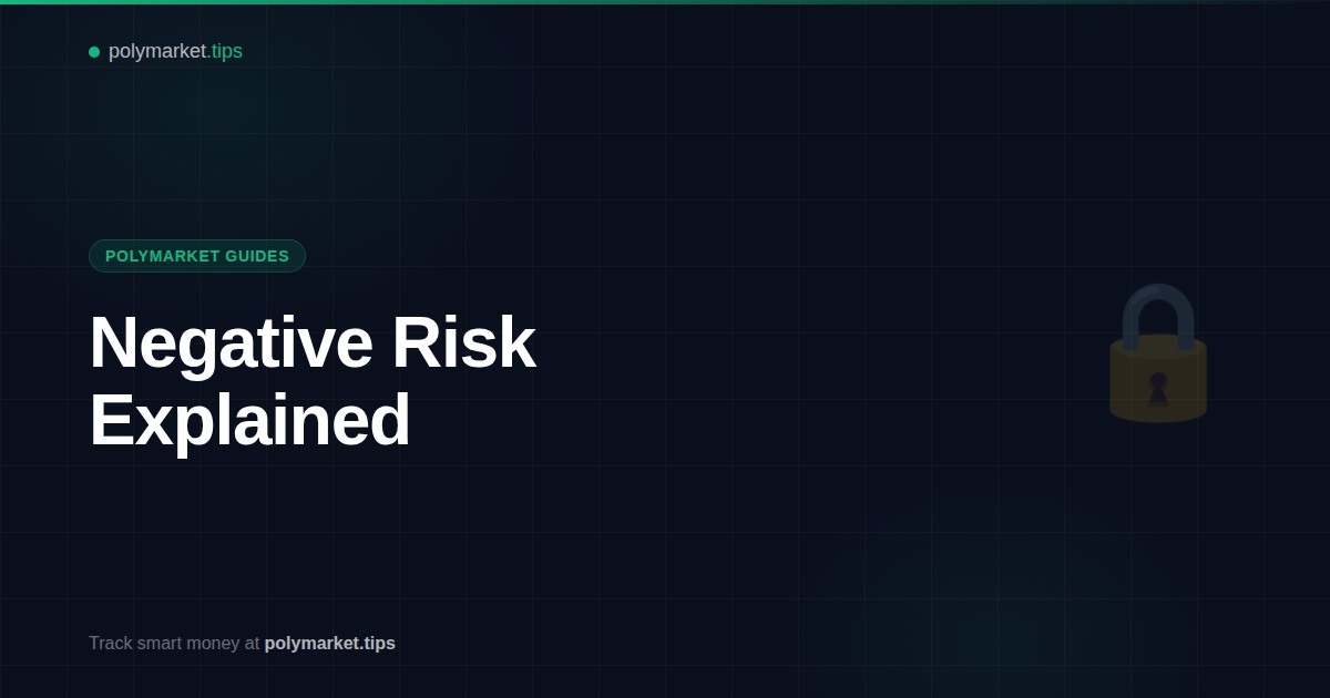Visual guide explaining Polymarket negative risk and guaranteed profit positions
