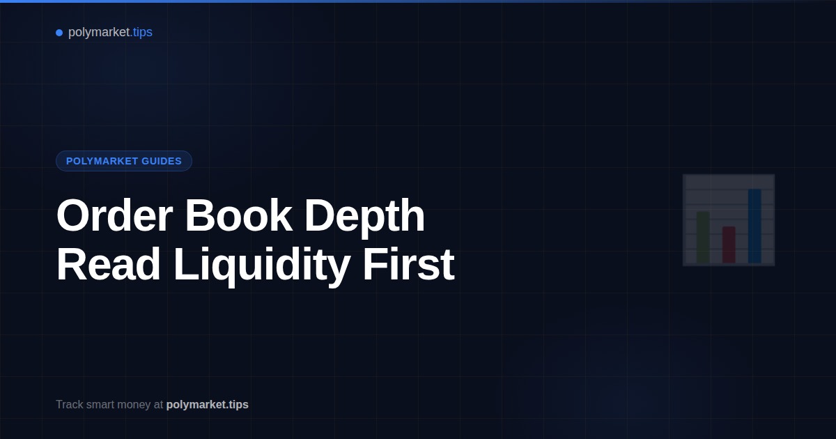 Visual guide to understanding Polymarket order book depth and liquidity analysis