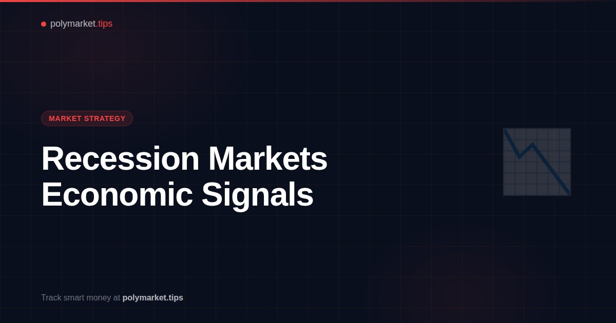 Polymarket recession prediction markets showing economic outlook signals