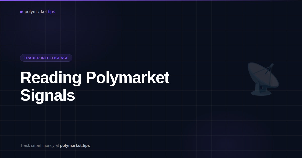 Visualization of Polymarket trading signals from top verified traders