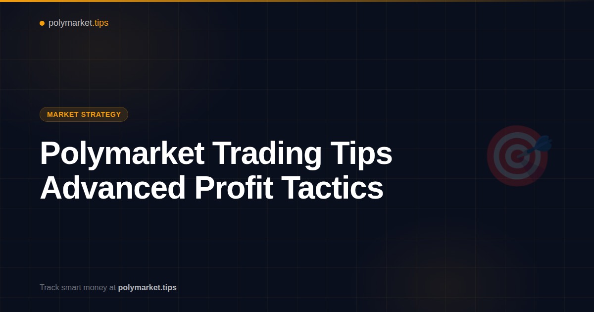 Strategic trading tips for maximizing Polymarket prediction market profits