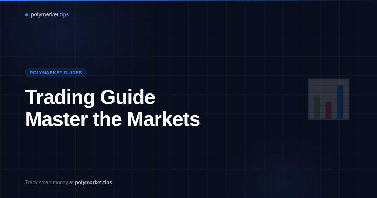 Polymarket trading guide showing prediction market strategies and techniques