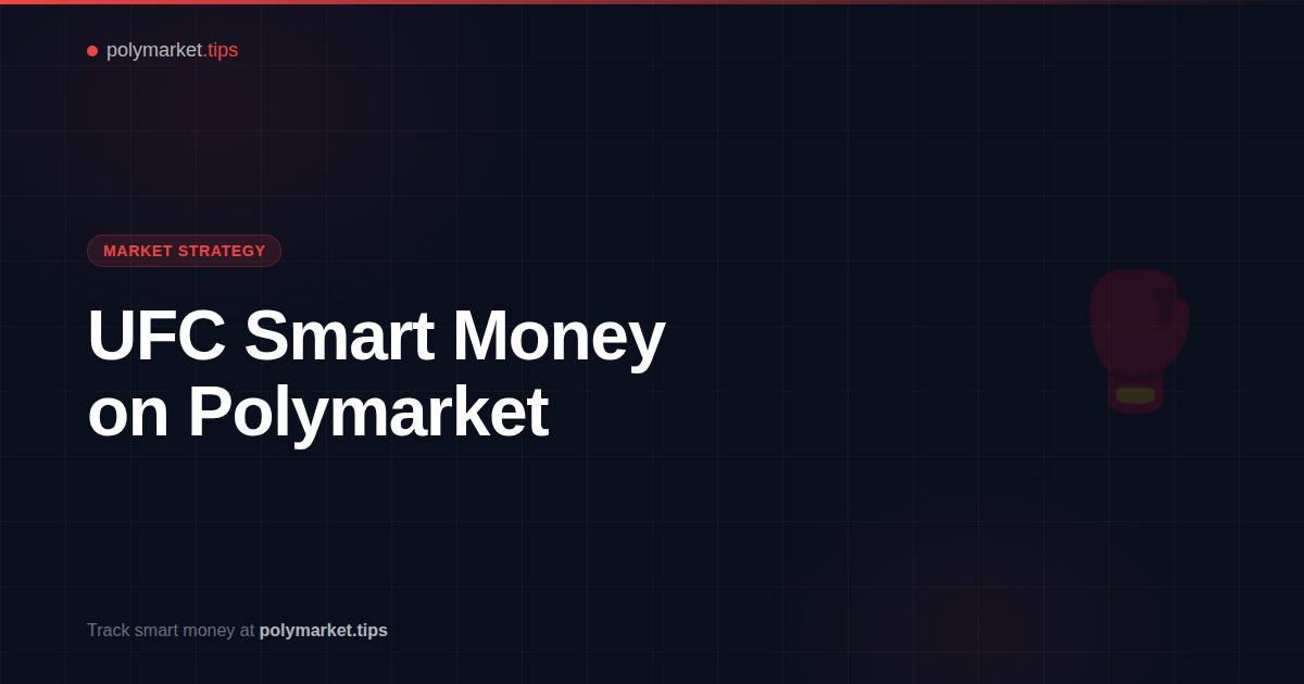 UFC combat sports betting strategy analysis on Polymarket prediction markets