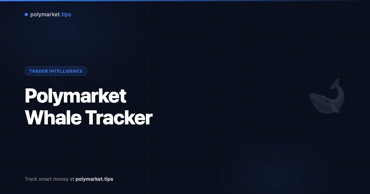 Polymarket whale tracker — follow high volume traders